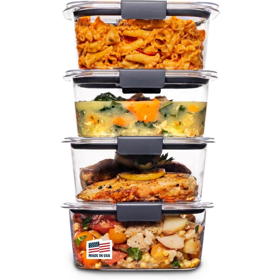 Rubbermaid Brilliance BPA Free Airtight Food Storage Container 4-Pack: $18