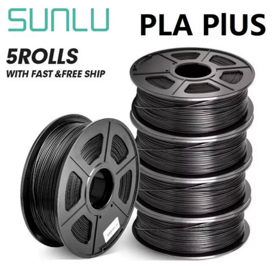 SUNLU PLA PLUS 3D Printer Filament 5-Pack: $50