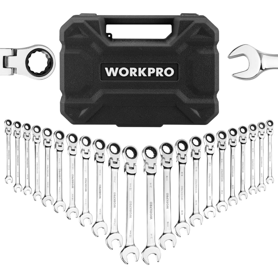 WorkPro 22-Piece Ratcheting Wrench Set: $39.99 WorkPro 22-Piece Ratcheting Wrench Set: $39.99