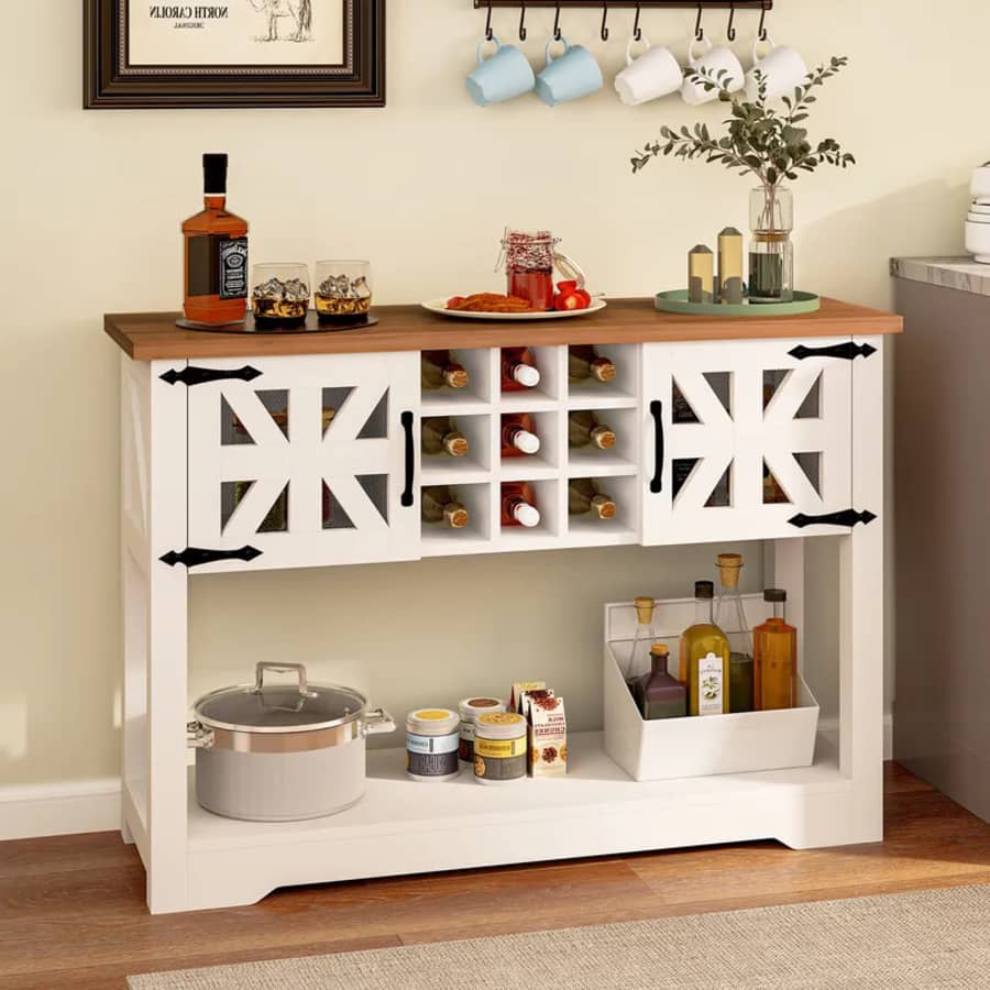 Yitahome 45.3" Wood Cabinet with Storage Shelf: $65 Yitahome 45.3" Wood Cabinet with Storage Shelf: $65