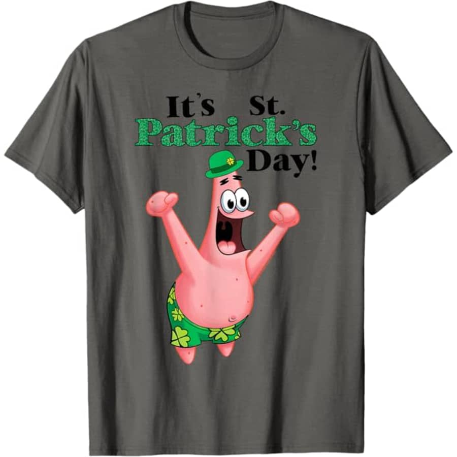 Spongebob St. Patrick's Day T-shirt: $20 w/ Prime Spongebob St. Patrick's Day T-shirt: $20 w/ Prime