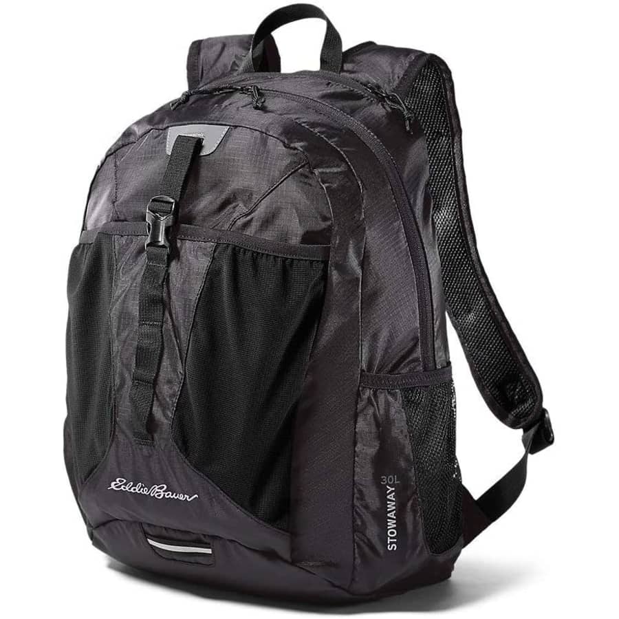 Eddie Bauer 30L Stowaway Packable Backpack: $27.50 Eddie Bauer 30L Stowaway Packable Backpack: $27.50
