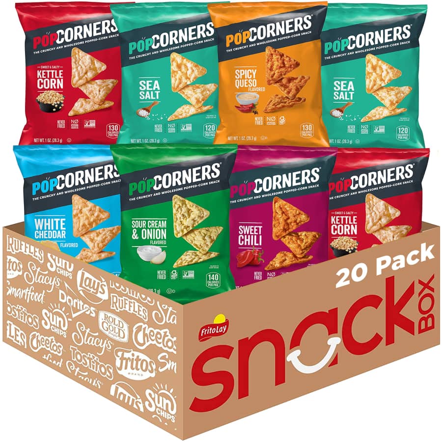 PopCorners Popped Corn Snacks 20-Pack Sampler: $16 PopCorners Popped Corn Snacks 20-Pack Sampler: $16