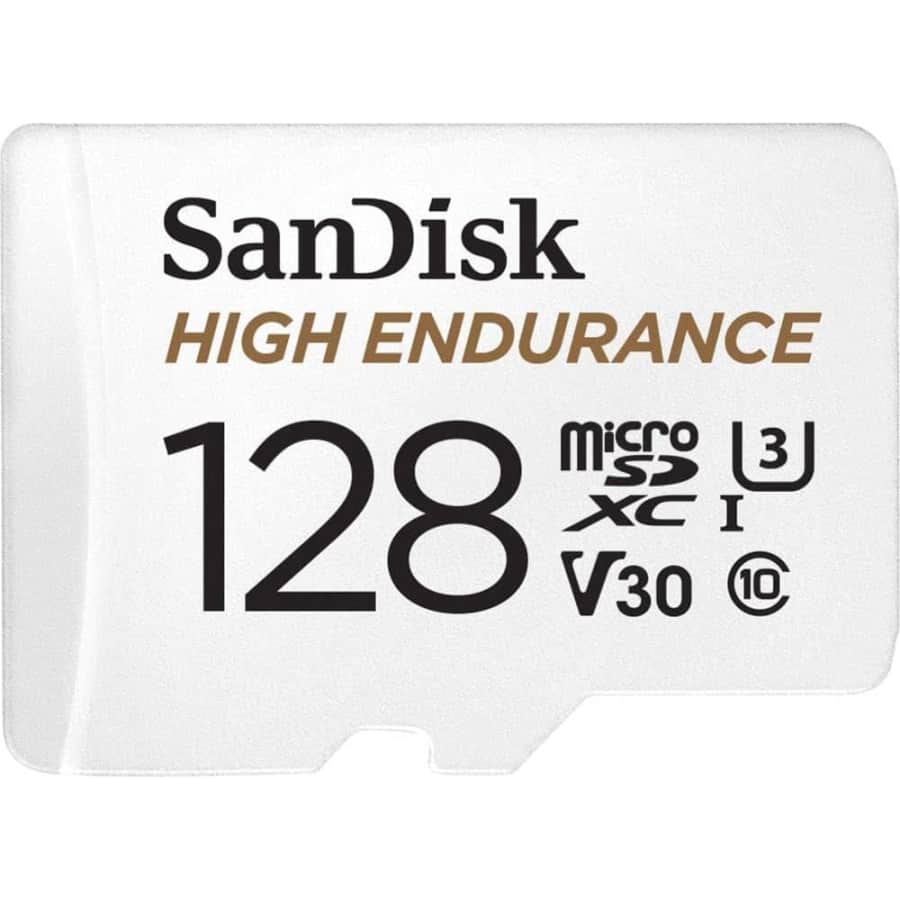 SanDisk 128GB High Endurance MicroSDXC Card: $13.49