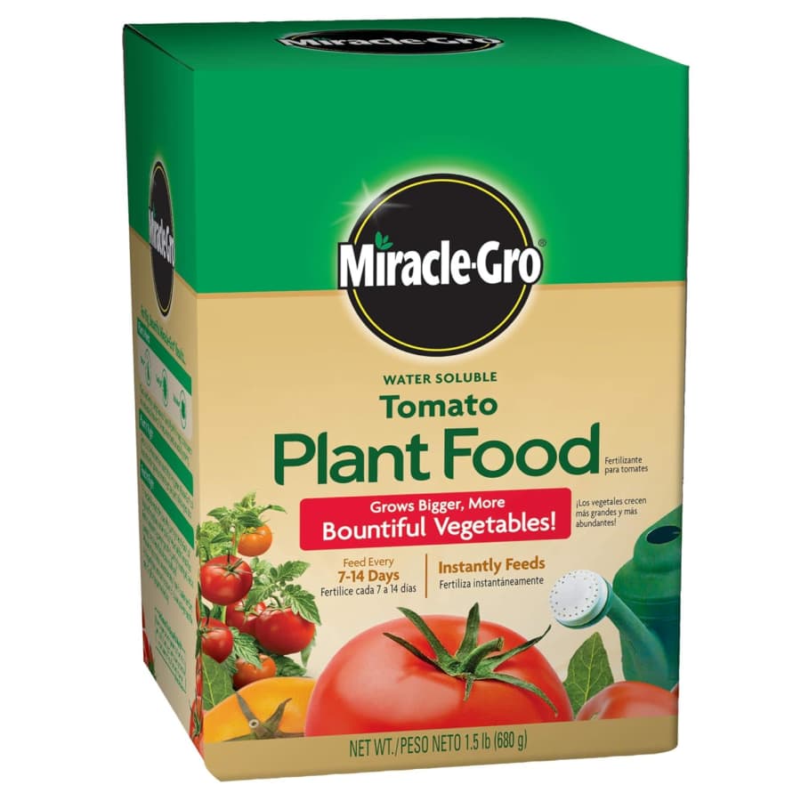 Miracle-Gro Water Soluble Tomato Plant Food: $6.50 Miracle-Gro Water Soluble Tomato Plant Food: $6.50