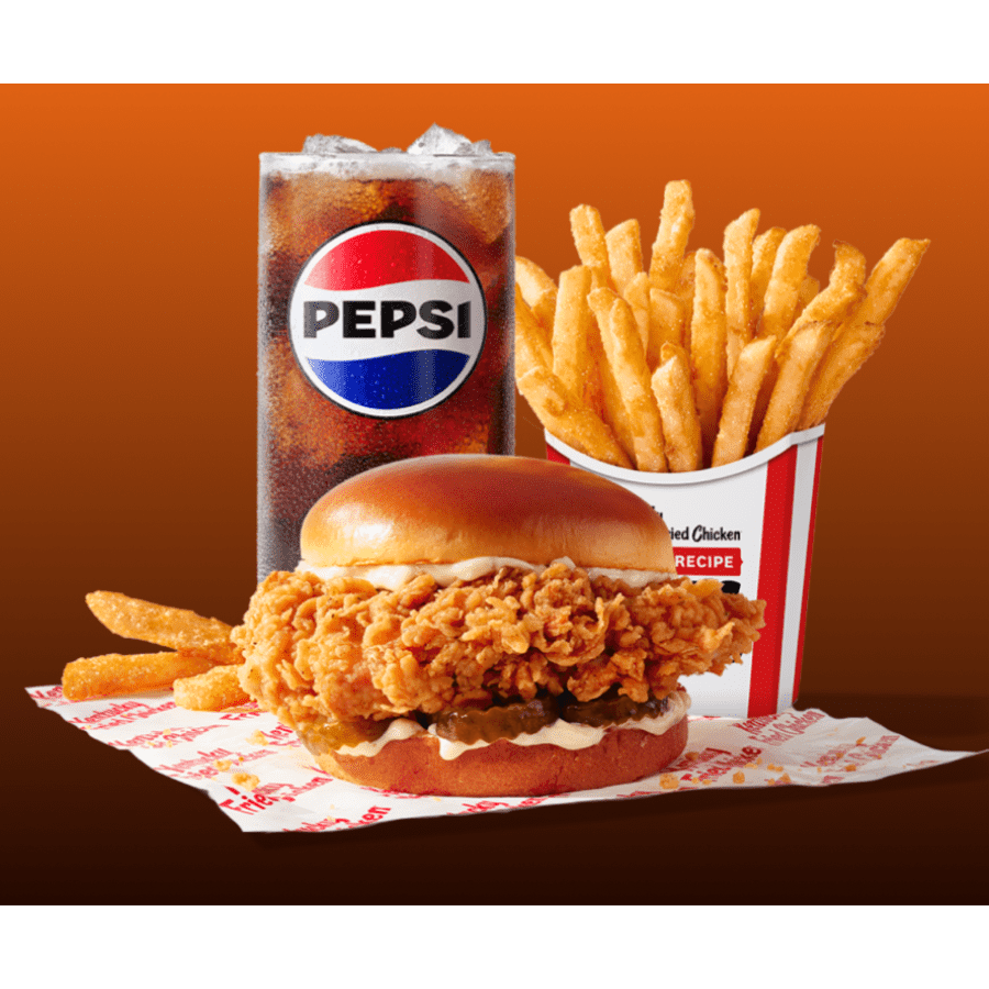 KFC Classic Chicken Sandwich Combo: Free w/ $10 purchase