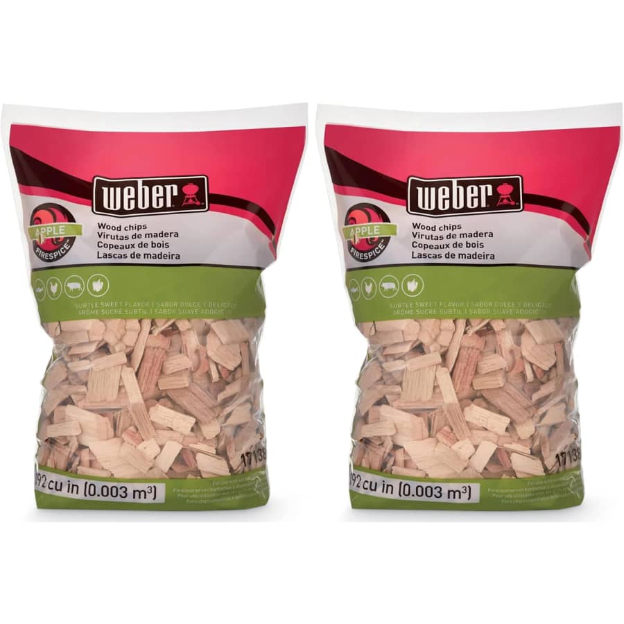 Weber 2-lb. Apple Wood Chips 2-Pack: $8.96