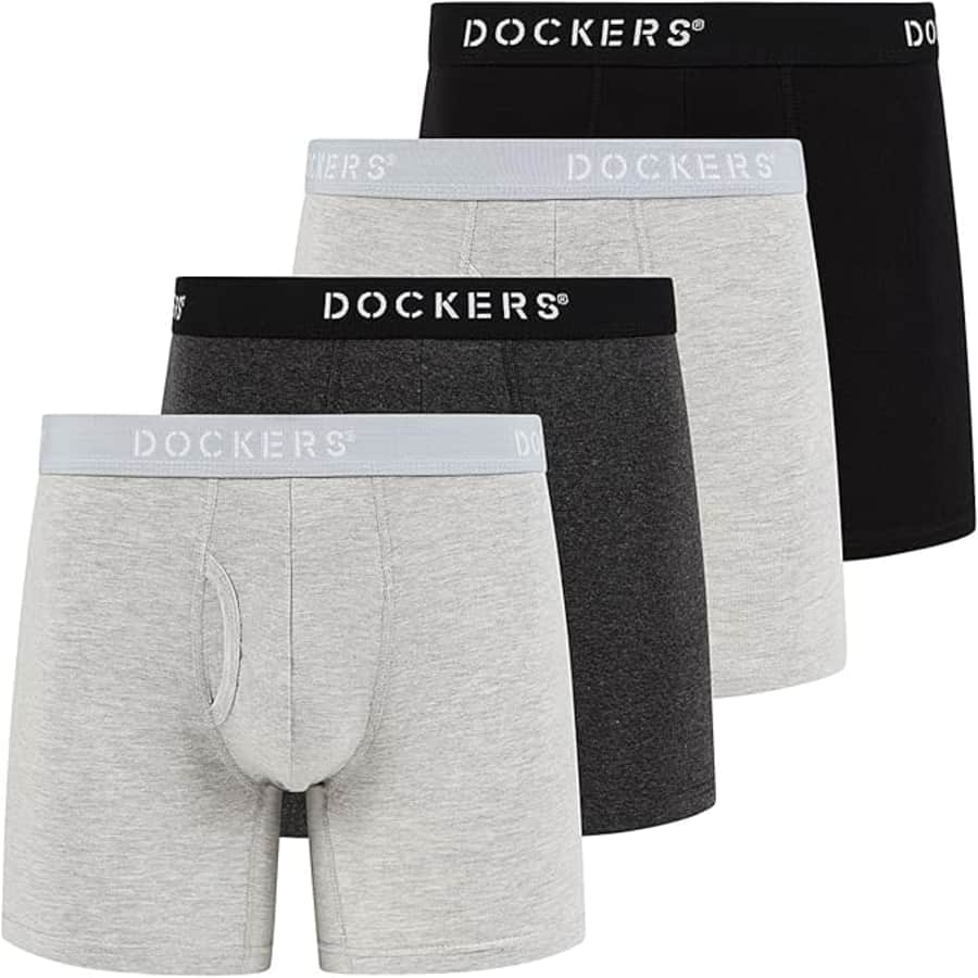 Dockers Men's Boxer Briefs 4-Pack: $14 Dockers Men's Boxer Briefs 4-Pack: $14