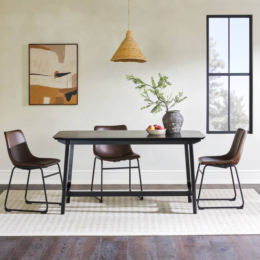 Walker Edison 59" Mid-Century Trestle Dining Table: $79.99