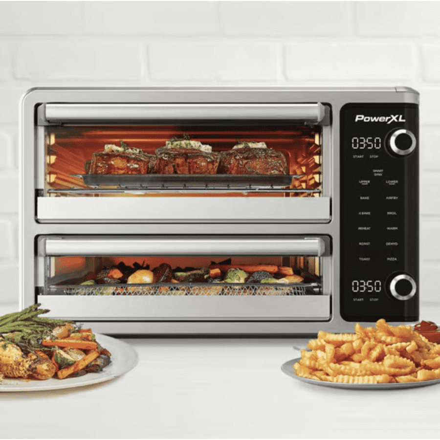 PowerXL Smartsynx 25-Quart Dual Door Air Fryer Oven: $50 PowerXL Smartsynx 25-Quart Dual Door Air Fryer Oven: $50