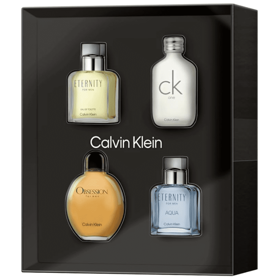 Calvin Klein Men's 4-Piece Travel Size Eau de Toilette Holiday Giftset: $25