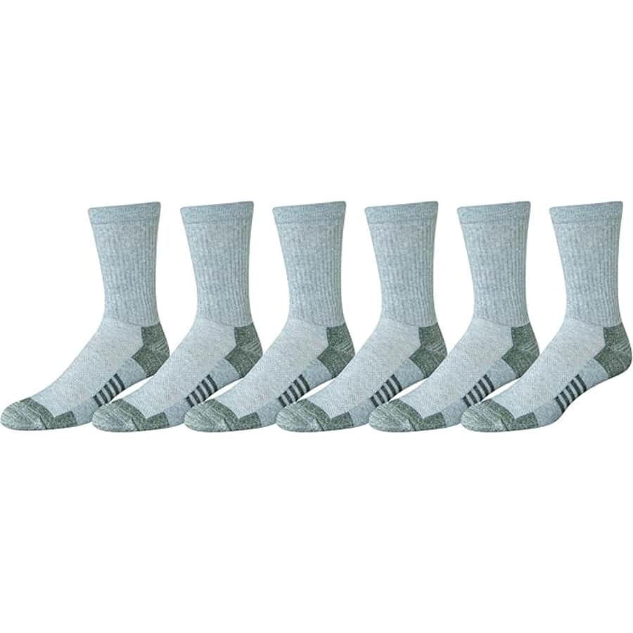Amazon Essentials Men's Performance Socks 6-Pack: $5.15
