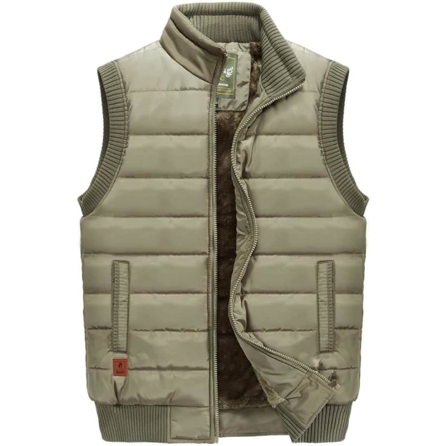 VtuAOL Men's Padded Fleece Vest: $13 VtuAOL Men's Padded Fleece Vest: $13