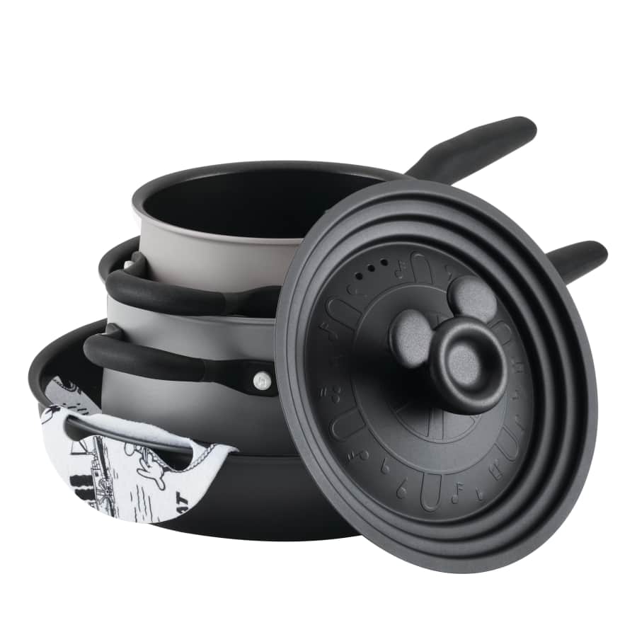 Disney Steamboat Willie Nonstick Induction Cookware Set: $69 Disney Steamboat Willie Nonstick Induction Cookware Set: $69