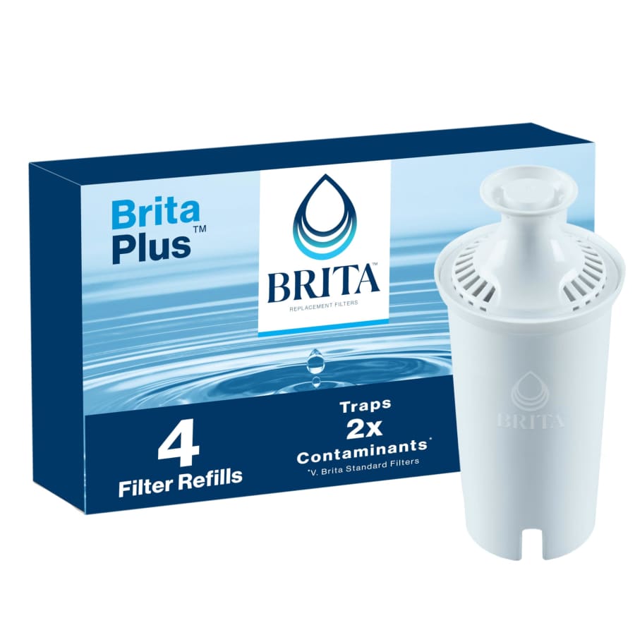 Brita Plus Water Filter BPA-Free 4-Pack: $16.89