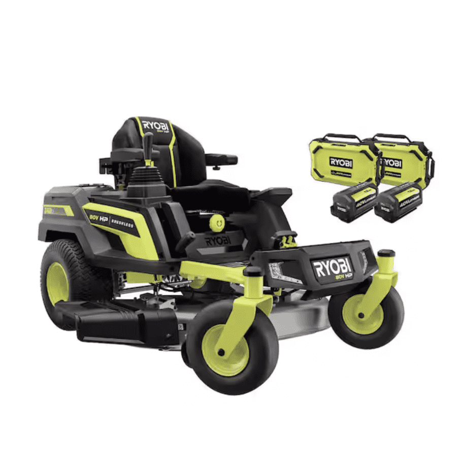 Ryobi 80V HP Brushless 42" Electric Cordless Zero Turn Riding Mower: $4,999 + free bagger