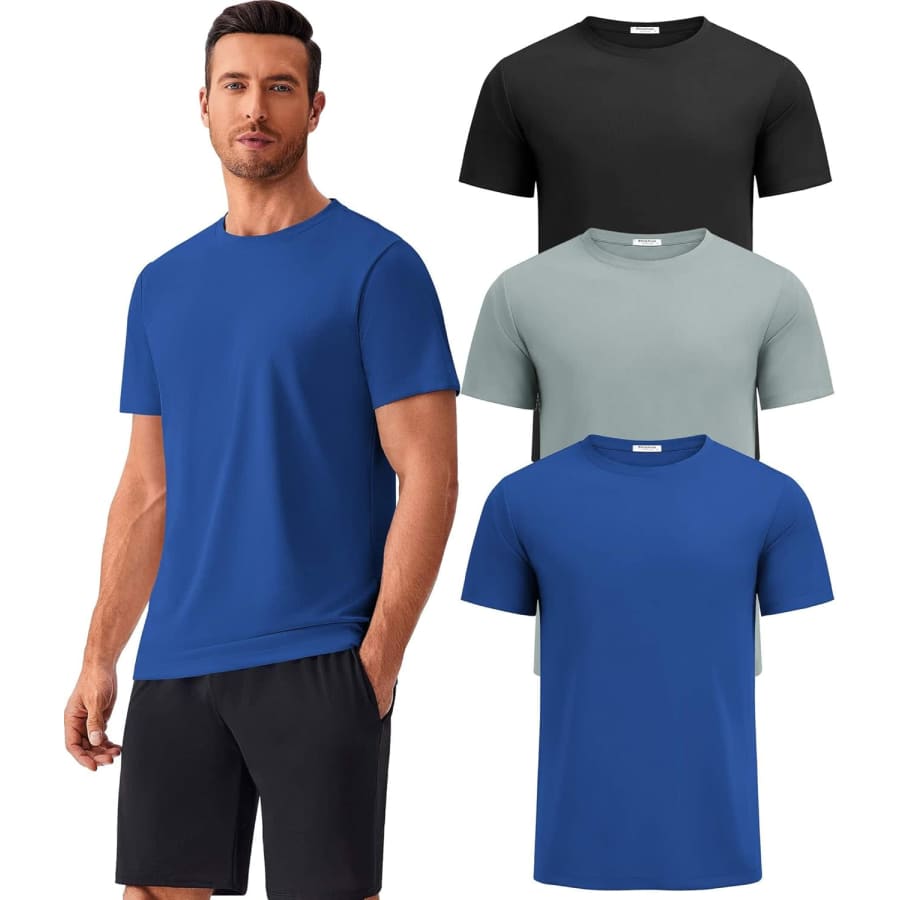 Pinspark Men's 3-Pack Quick Dry Athletic Shirts: $12.49