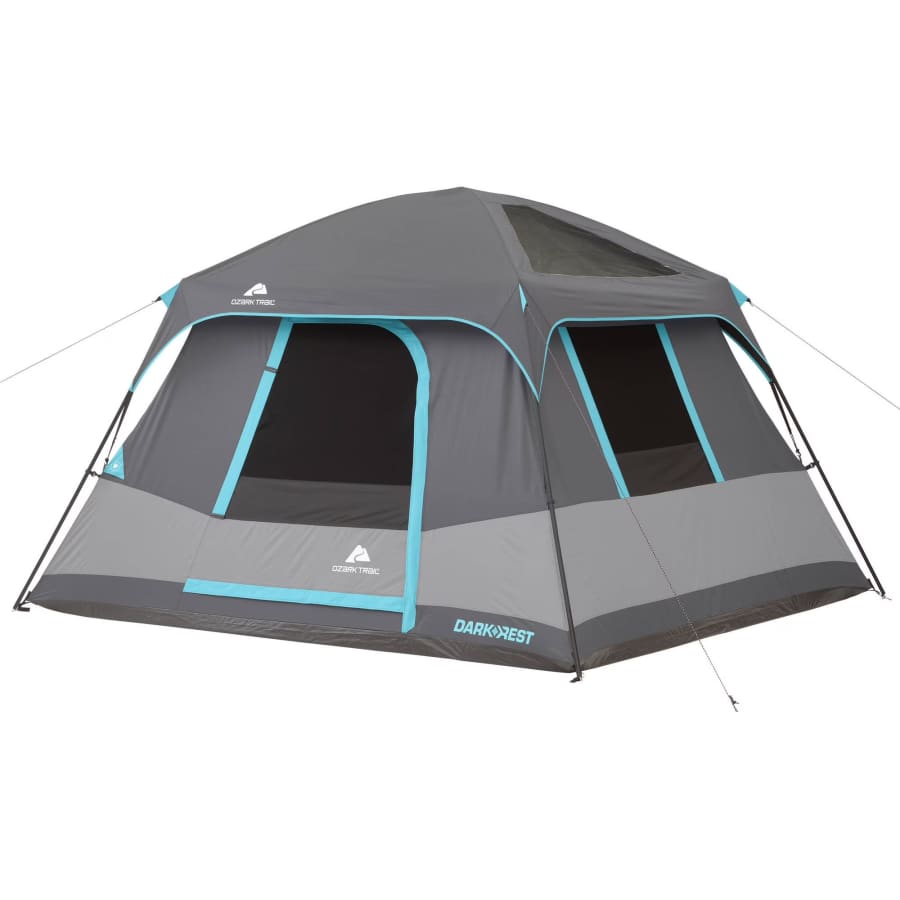 Ozark Trail 10x9-Foot 6-Person Dark Rest Cabin Tent w/Skylight Ceiling Panels: $60