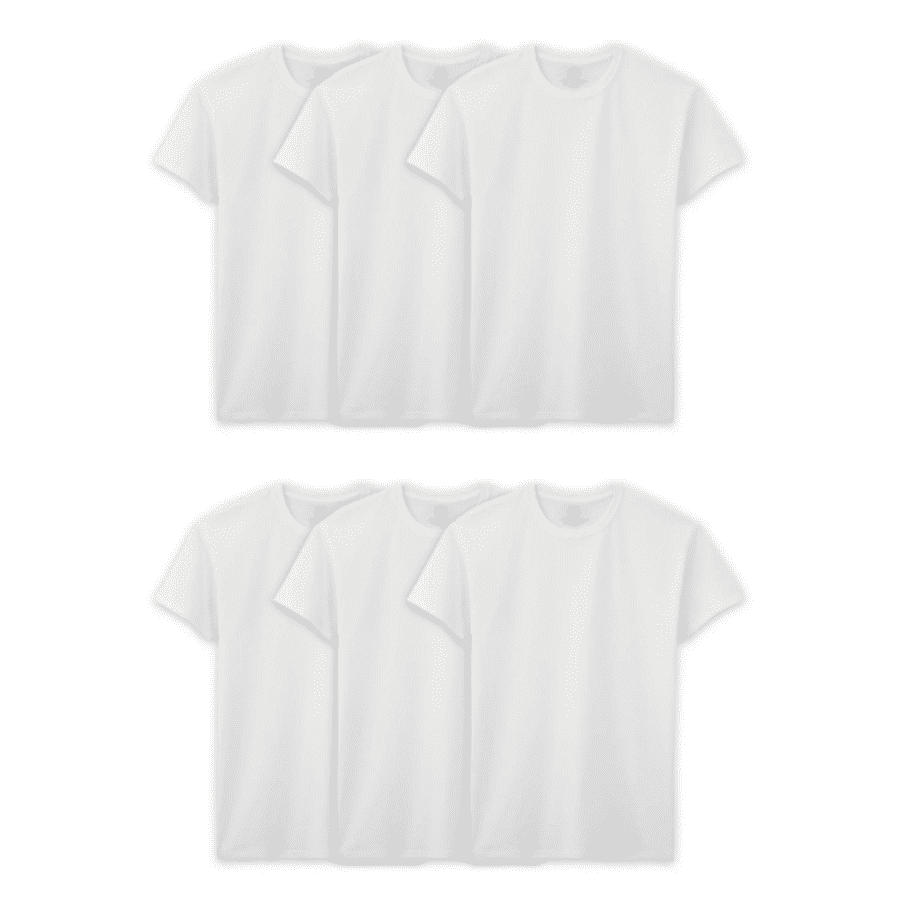 Fruit of the Loom Men's EverSoft Crew Undershirt 6-Pack: $15 Fruit of the Loom Men's EverSoft Crew Undershirt 6-Pack: $15