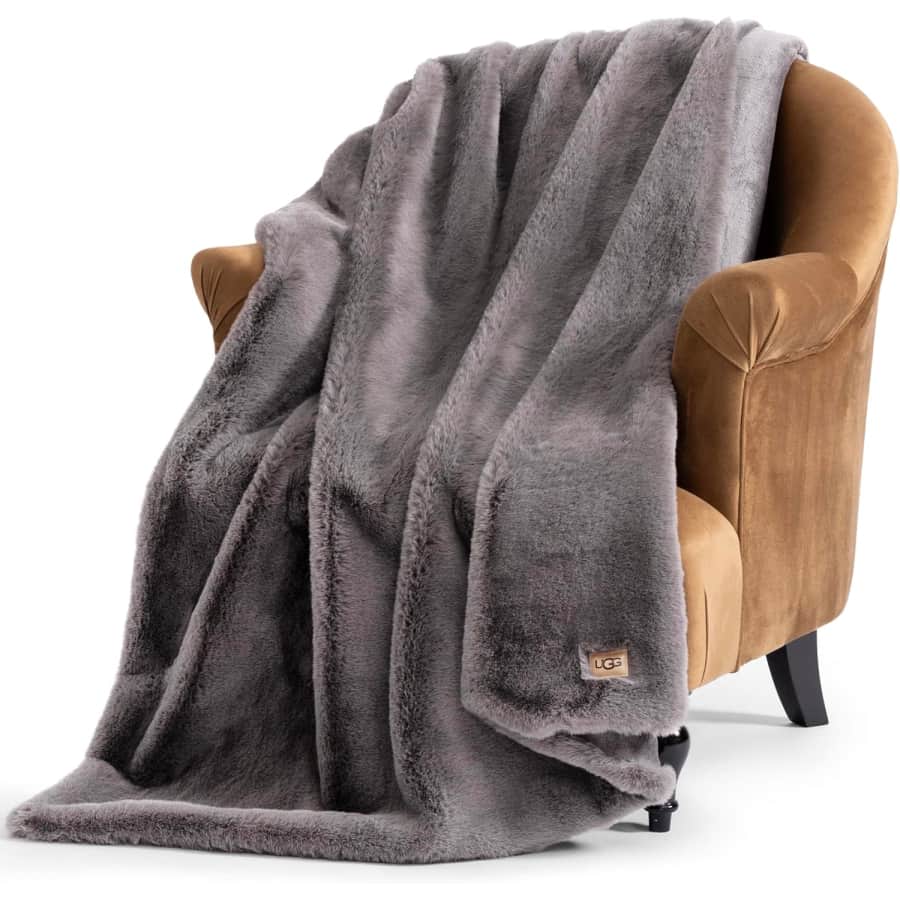 UGG Euphoria 50" x 70" Plush Faux Fur Throw Blanket: $61.05