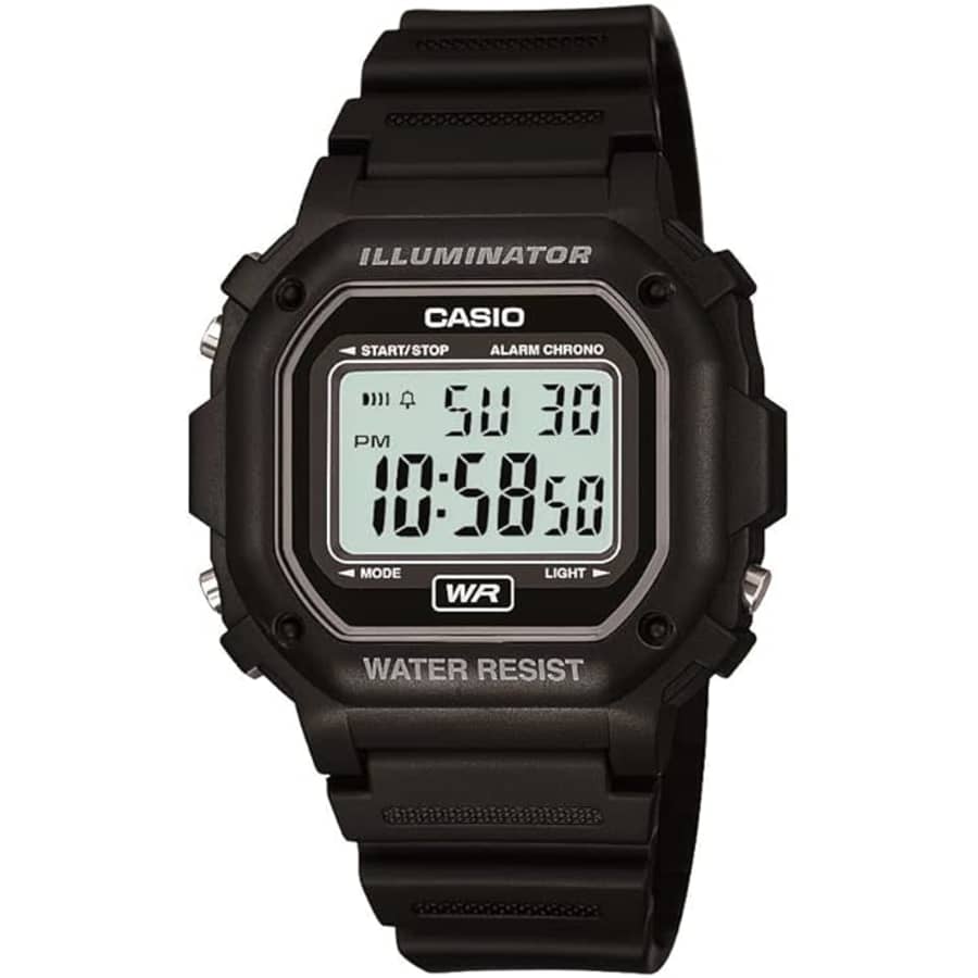 Casio Men's F108WH Series Digital Illuminator Watch: $22
