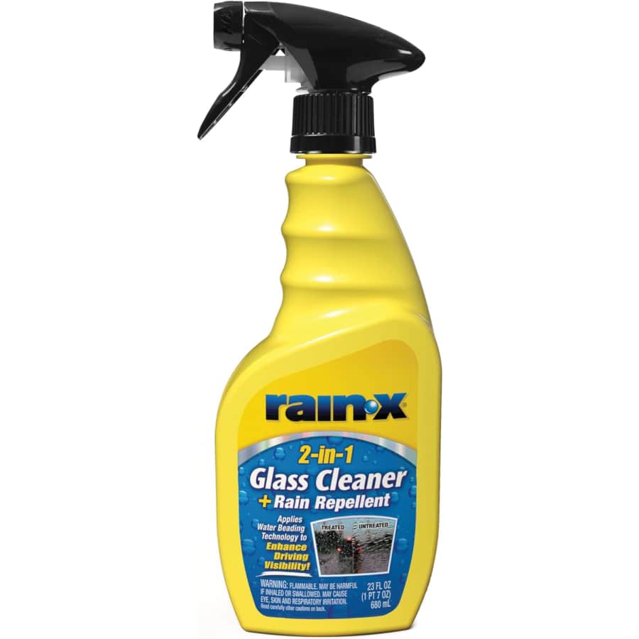 Rain-X Glass Cleaner and Rain Repellant 23-oz. Spray Bottle: $3.69 Rain-X Glass Cleaner and Rain Repellant 23-oz. Spray Bottle: $3.69