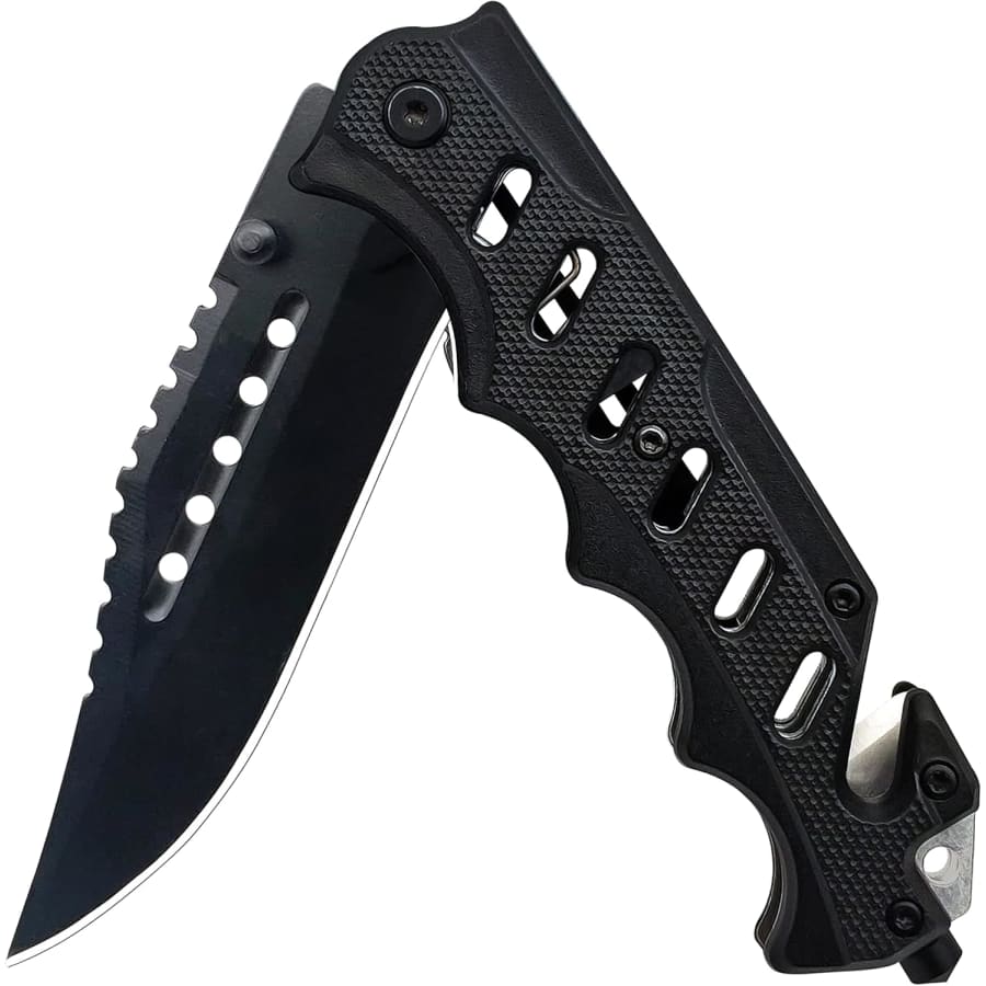 Folding Serrated Pocket Knife: $7.99