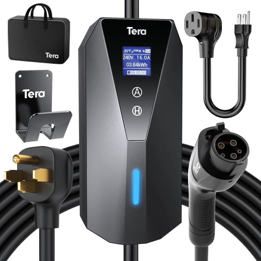 Tera Portable Electric Vehicle Charger: $85 Tera Portable Electric Vehicle Charger: $85