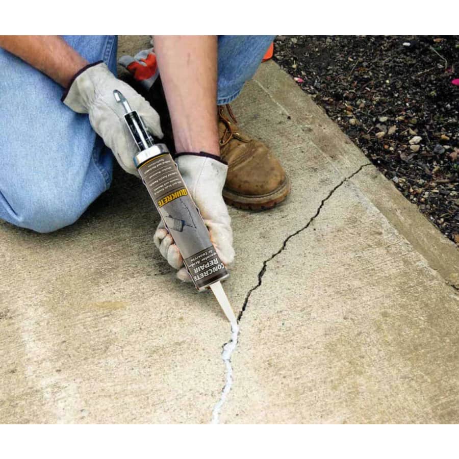 Quikrete Water-Resistant 10-oz. Concrete Crack Repair: $6