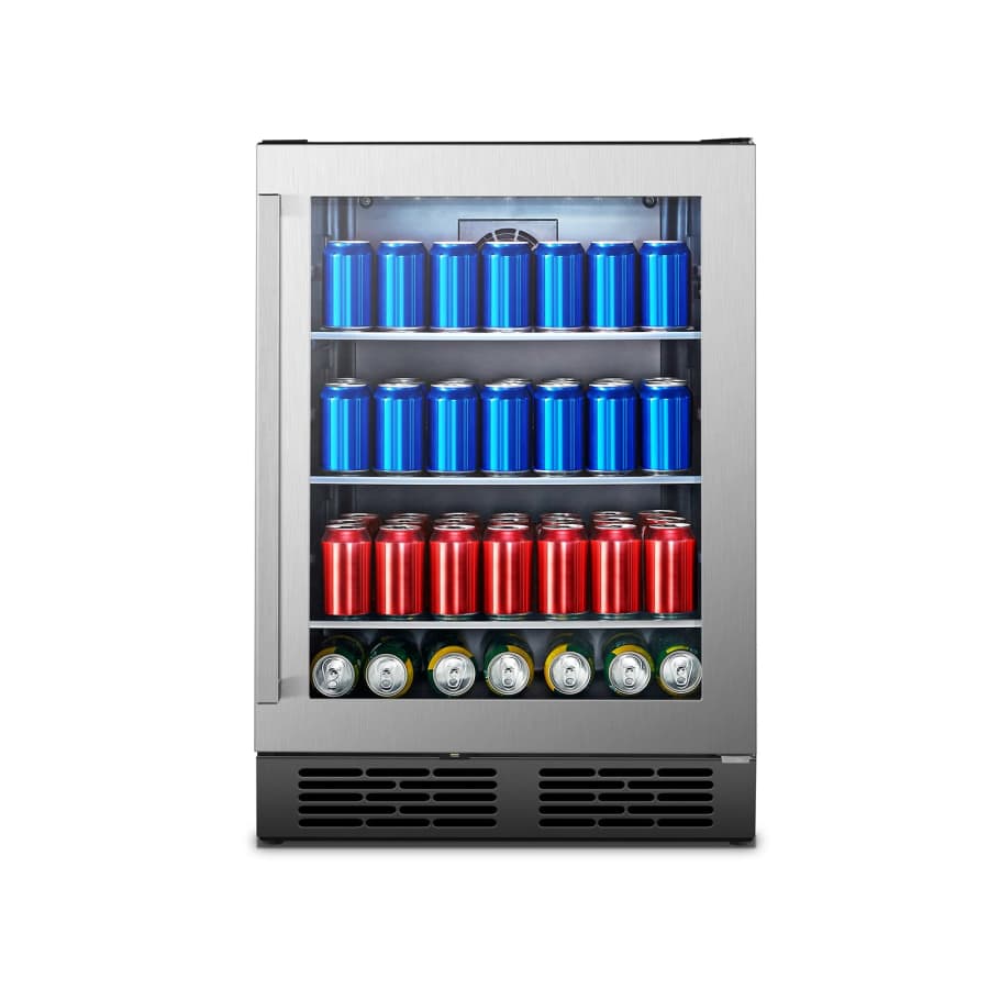 Hisense 140-Can Stainless Steel Beverage Center: $436