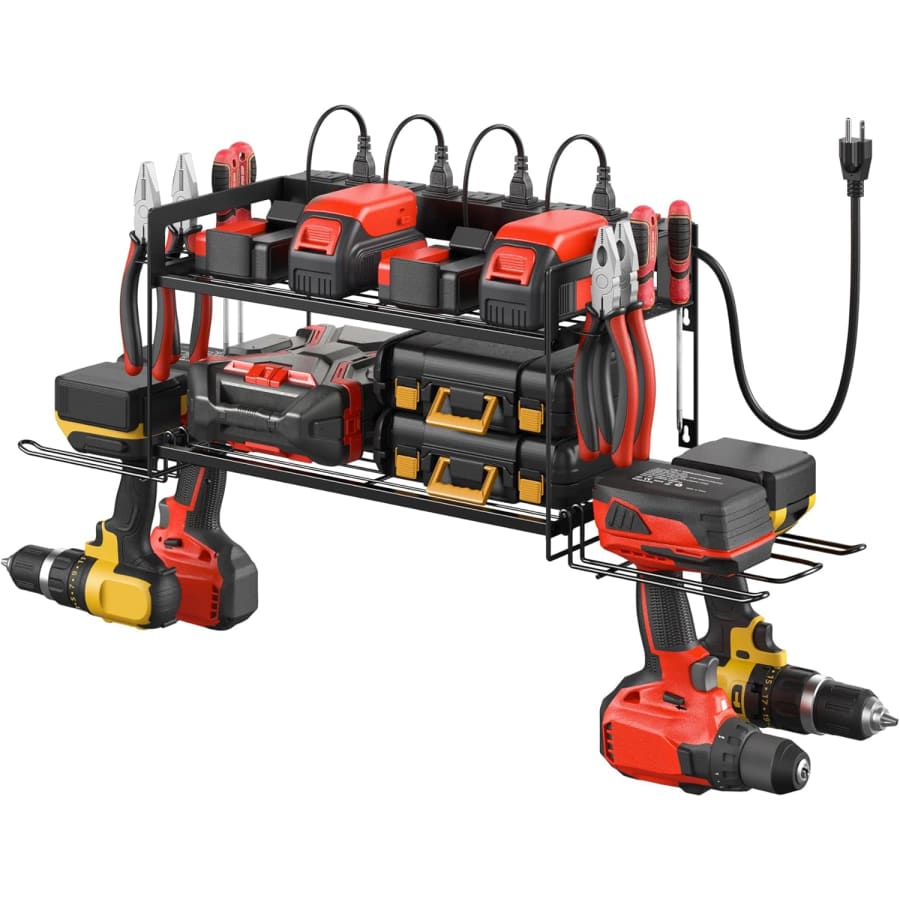 Power Tool Organizer with Charging Station: $17