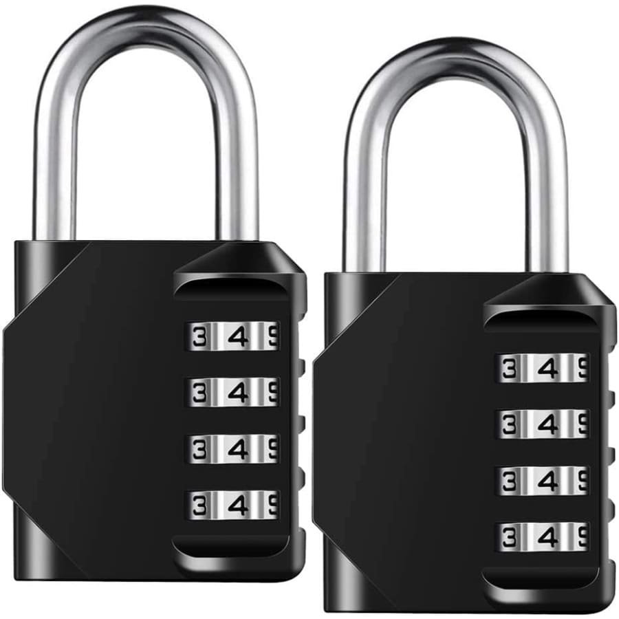 Resettable 4-Digit Combination Lock 2-Pack: $6