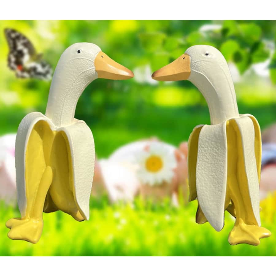 Banana Duck Statue 2-Pack: $16