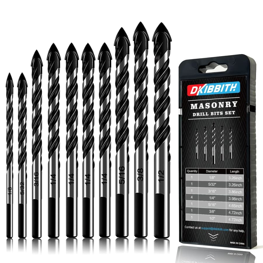 10-Piece Masonry Drill Bits Set: $5 10-Piece Masonry Drill Bits Set: $5