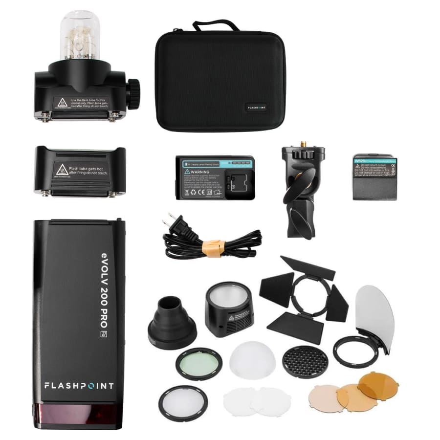 Flashpoint eVOLV 200 Pro TTL Pocket Flash Round Head Pro Kit: $309