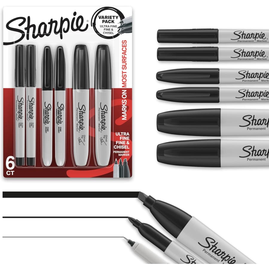 Sharpie Permanent Markers Variety 6-Pack: $3.85 via Sub. & Save