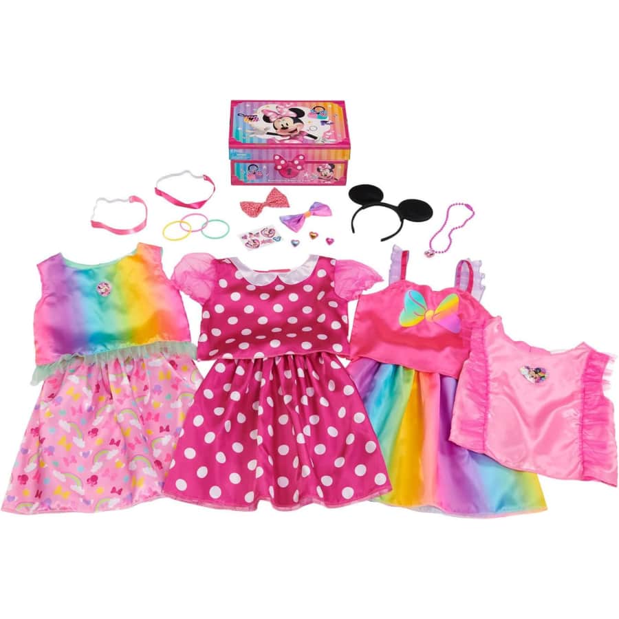Just Play Disney Junior Minnie Mouse 21-Piece Bowdazzling Dress Up Trunk: $7.49