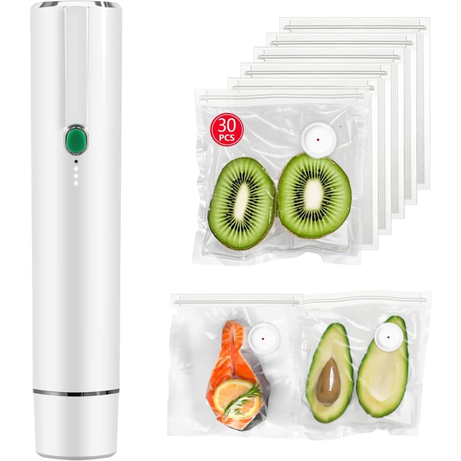 Vixino Vacuum Sealer w/ 30 Bags: $38