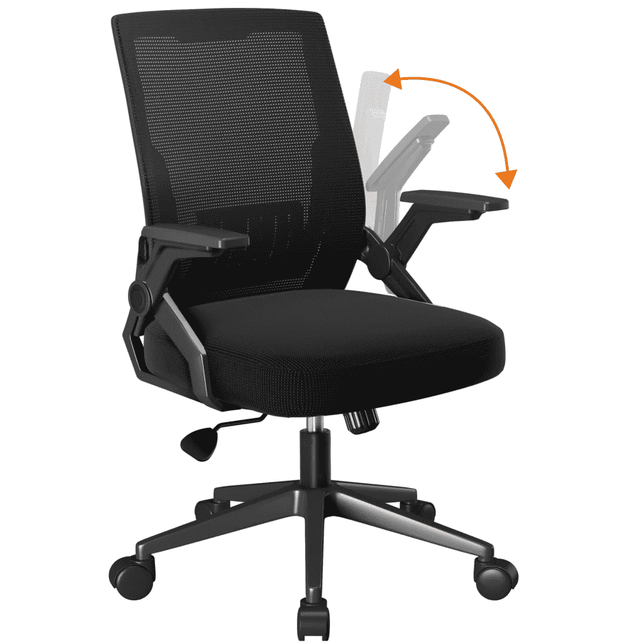 CloudRest Pro Breathable Mesh Office Chair w/ Flip-up Armrests: $65.99