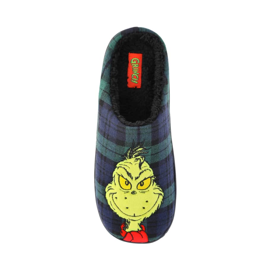 Dr Seuss Men's Grinch Icon Slippers: $10
