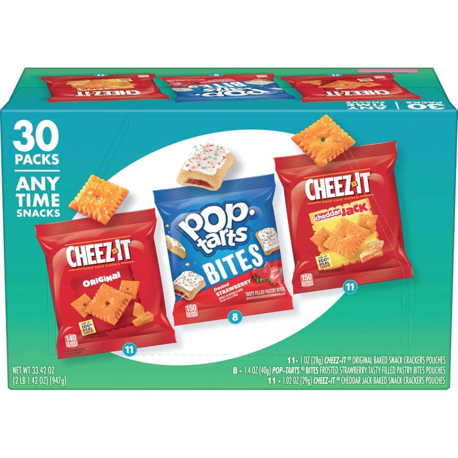 Kellogg's 30-Count Any Time Snacks Variety Pack: $9.78 via Sub & Save Kellogg's 30-Count Any Time Snacks Variety Pack: $9.78 via Sub & Save