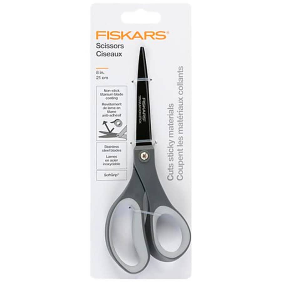 Fiskars 8" Non-Stick Titanium Everyday Scissors: $5.99 Fiskars 8" Non-Stick Titanium Everyday Scissors: $5.99