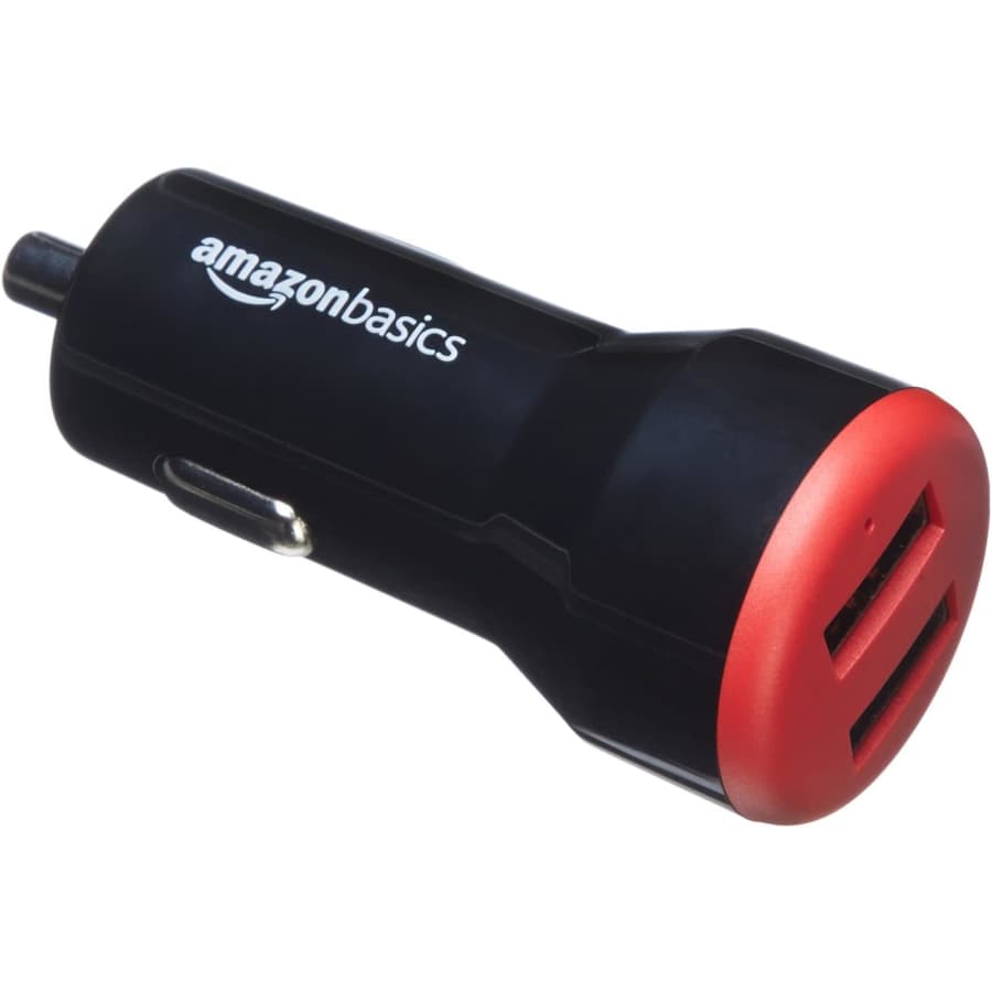 Amazon Basics 24W Two-Port USB-A Car Charger: $10