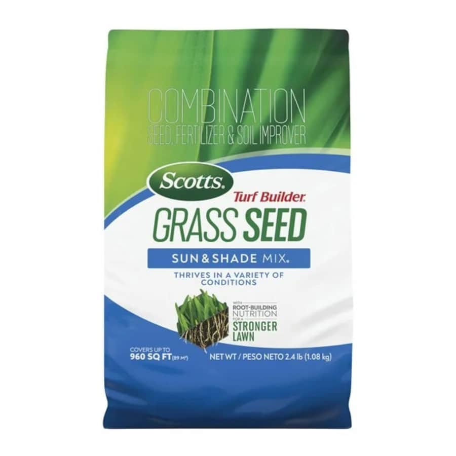 Scotts Turf Builder Grass Seed Sun & Shade Mix 2.4-lb. Bag: $10