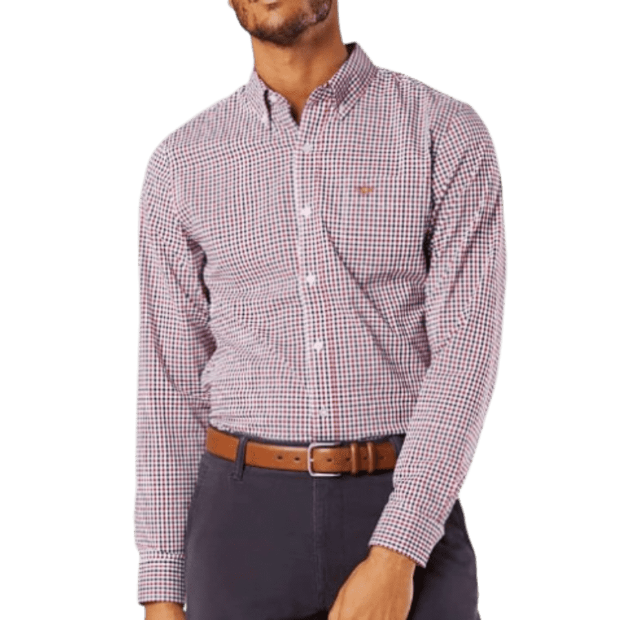 Dockers Men's Classic Fit Long Sleeve Signature Comfort Flex Shirt: $15 Dockers Men's Classic Fit Long Sleeve Signature Comfort Flex Shirt: $15