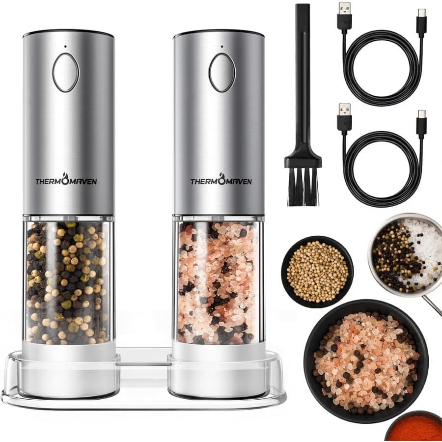 ThermoMaven Electric Salt and Pepper Grinder: $24.99 ThermoMaven Electric Salt and Pepper Grinder: $24.99