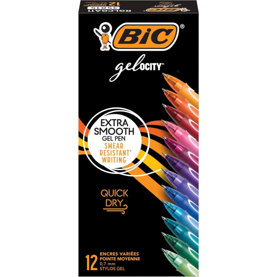 BIC Gelocity Quick Dry Gel Pens 12-Count: $7.48 w/ Sub & Save BIC Gelocity Quick Dry Gel Pens 12-Count: $7.48 w/ Sub & Save