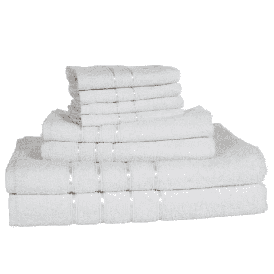 Lavish Home 8-Piece Cotton Bath Towel Set: $27 Lavish Home 8-Piece Cotton Bath Towel Set: $27
