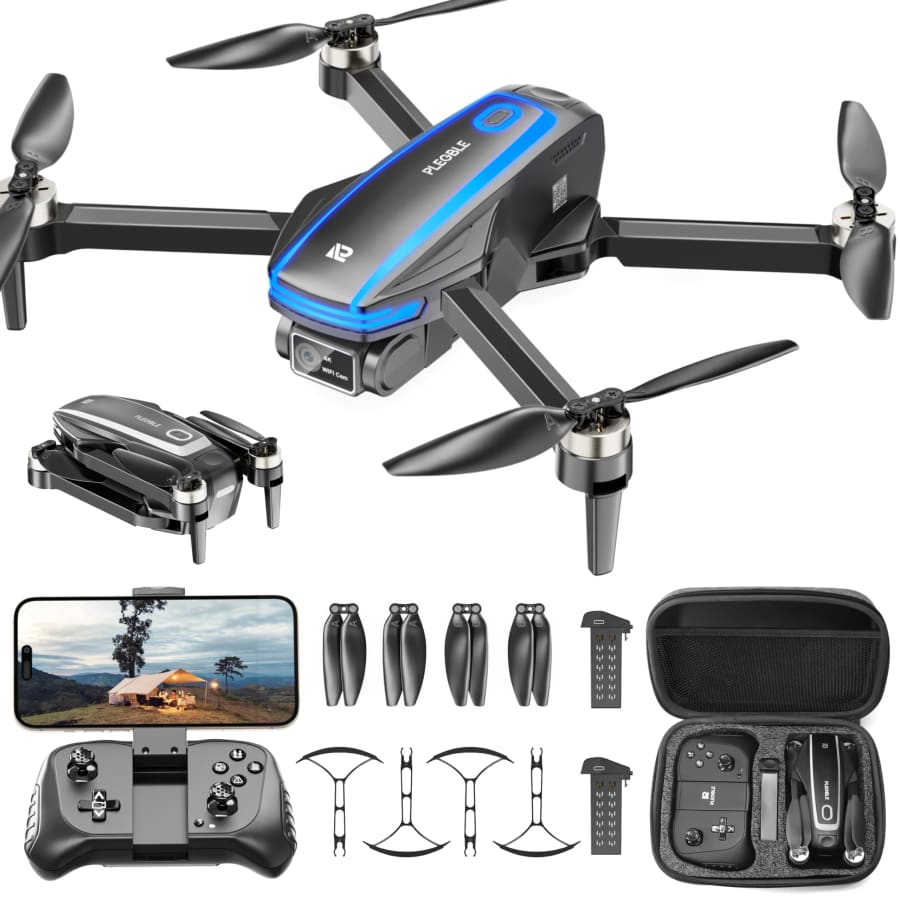 Plegble 4K Camera Brushless Drone: $68