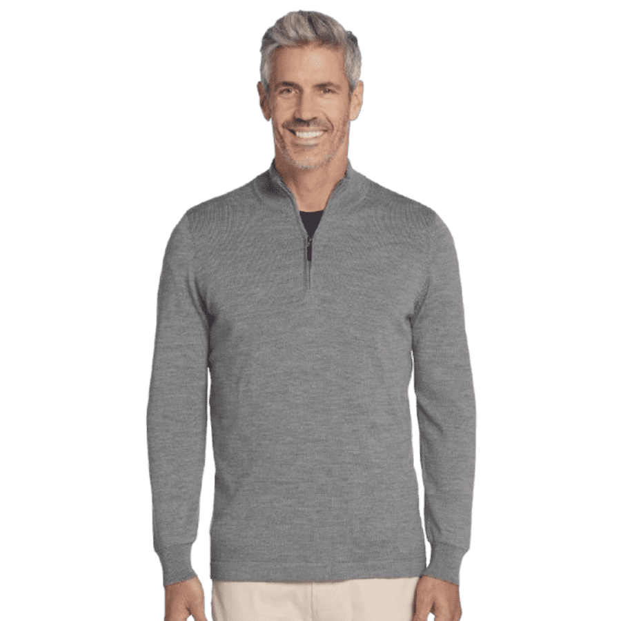 Joseph Abboud Men's Modern Fit Merino Wool Quarter-Zip Sweater: $19.99 Joseph Abboud Men's Modern Fit Merino Wool Quarter-Zip Sweater: $19.99